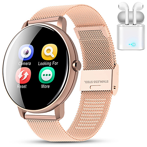 Indear M9 Women Smart Bracelet Smartwatch BT Fitness Equipment Monitor Waterproof with TWS Bluetooth Wireless Headphones Music Headphones for Android Samsung/Huawei/Xiaomi iOS Mobile Phone
Indear M9 Women Smart Bracelet Smartwatch BT Fitness Equipment Monitor Waterproof with TWS Bluetooth Wireless Headphones Music Headphones for Android Samsung/Huawei/Xiaomi iOS Mobile Phone