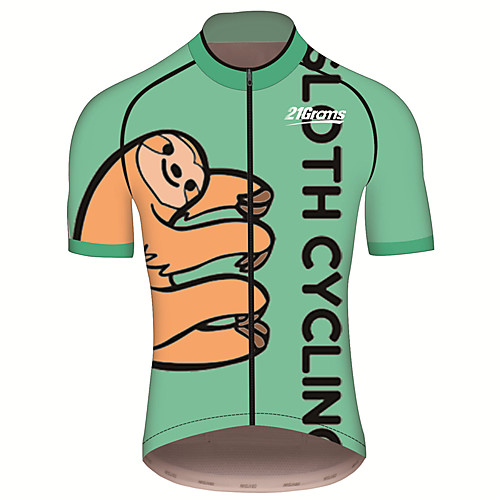 21Grams Men's Short Sleeve Cycling Jersey Summer Spandex Polyester Green / Yellow Sloth Animal Bike Jersey Top Mountain Bike MTB Road Bike Cycling UV Resistant Quick Dry Breathable Sports Clothing
21Grams Men's Short Sleeve Cycling Jersey Summer Spandex Polyester Green / Yellow Sloth Animal Bike Jersey Top Mountain Bike MTB Road Bike Cycling UV Resistant Quick Dry Breathable Sports Clothing