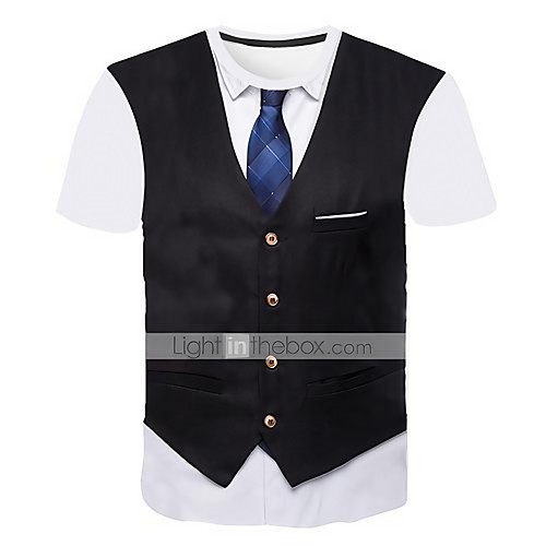 Men's T shirt Graphic Abstract 3D Print Short Sleeve Going out Tops Business Streetwear Round Neck Black Wine Light gray / Work
Men's T shirt Graphic Abstract 3D Print Short Sleeve Going out Tops Business Streetwear Round Neck Black Wine Light gray / Work