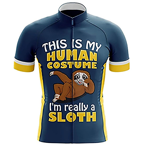 21Grams Men's Short Sleeve Cycling Jersey Summer Spandex Polyester BlueYellow Solid Color Sloth Animal Bike Jersey Top Mountain Bike MTB Road Bike Cycling UV Resistant Quick Dry Breathable Sports
21Grams Men's Short Sleeve Cycling Jersey Summer Spandex Polyester BlueYellow Solid Color Sloth Animal Bike Jersey Top Mountain Bike MTB Road Bike Cycling UV Resistant Quick Dry Breathable Sports