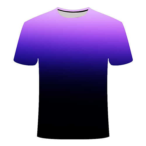 Men's T shirt Shirt Color Block 3D Plus Size Print Short Sleeve Daily Slim Tops Basic Round Neck Purple
Men's T shirt Shirt Color Block 3D Plus Size Print Short Sleeve Daily Slim Tops Basic Round Neck Purple
