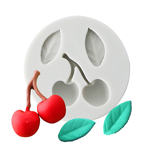 Cherry and Leaf Chocolate Mold Fondant Clay Silicone Mold Home Baking Tool Cake Mold
Cherry and Leaf Chocolate Mold Fondant Clay Silicone Mold Home Baking Tool Cake Mold
