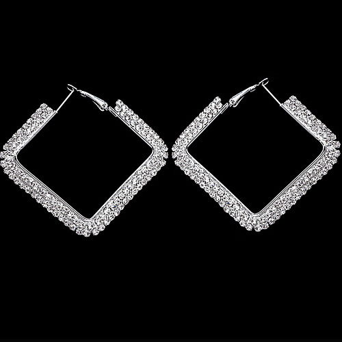 Women's Drop Earrings Hoop Earrings Earrings Geometrical Basic European Trendy Fashion Elegant Imitation Diamond Earrings Jewelry Silver For Birthday Date Street Festival 1 Pair
Women's Drop Earrings Hoop Earrings Earrings Geometrical Basic European Trendy Fashion Elegant Imitation Diamond Earrings Jewelry Silver For Birthday Date Street Festival 1 Pair