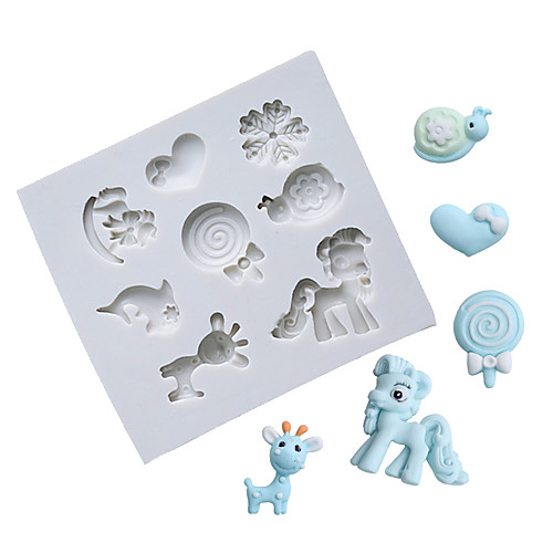 Cartoon pony candy floret chocolate mold fondant cake mold silicone mold home baking utensils
Cartoon pony candy floret chocolate mold fondant cake mold silicone mold home baking utensils