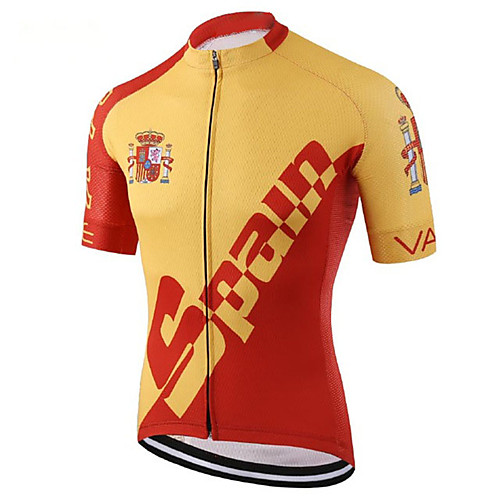 21Grams Men's Short Sleeve Cycling Jersey Summer Spandex Polyester Red / Yellow Spain National Flag Bike Jersey Top Mountain Bike MTB Road Bike Cycling UV Resistant Quick Dry Breathable Sports
21Grams Men's Short Sleeve Cycling Jersey Summer Spandex Polyester Red / Yellow Spain National Flag Bike Jersey Top Mountain Bike MTB Road Bike Cycling UV Resistant Quick Dry Breathable Sports