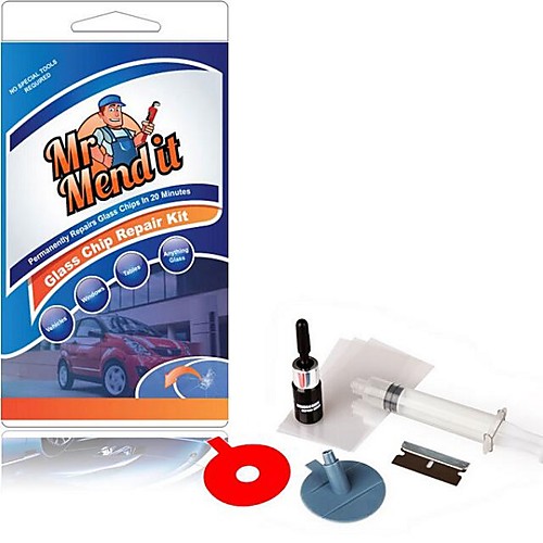 DIY Car Windshield Repair Kit Windscreen Glass Repair Tool Set for Bullseye Star Half-moon Cracks or the Combination Cracks
DIY Car Windshield Repair Kit Windscreen Glass Repair Tool Set for Bullseye Star Half-moon Cracks or the Combination Cracks