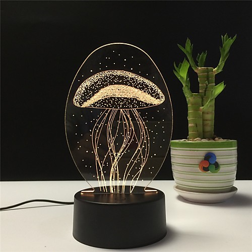 Medusa 3D Night Light LED Phantom Light Transparent Acrylic 7 Color Discoloration Touch Table Lamp Children Gift Lava Lamp
Medusa 3D Night Light LED Phantom Light Transparent Acrylic 7 Color Discoloration Touch Table Lamp Children Gift Lava Lamp