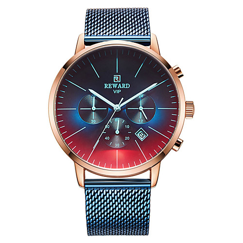 Men's Sport Watch Quartz Stainless Steel 30 m Water Resistant / Waterproof Calendar / date / day Day Date Analog Fashion Cool - White Black Blue One Year Battery Life
Men's Sport Watch Quartz Stainless Steel 30 m Water Resistant / Waterproof Calendar / date / day Day Date Analog Fashion Cool - White Black Blue One Year Battery Life