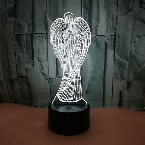 1PC USB Power Guardian Angel 3D Lights Colorful Touch Gradient Vision Night Light Color 3D Women's Day Night Lights
1PC USB Power Guardian Angel 3D Lights Colorful Touch Gradient Vision Night Light Color 3D Women's Day Night Lights