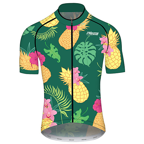 21Grams Men's Short Sleeve Cycling Jersey Summer Spandex Polyester Green / Yellow Solid Color Tropical Flowers Fruit Bike Jersey Top Mountain Bike MTB Road Bike Cycling UV Resistant Quick Dry
21Grams Men's Short Sleeve Cycling Jersey Summer Spandex Polyester Green / Yellow Solid Color Tropical Flowers Fruit Bike Jersey Top Mountain Bike MTB Road Bike Cycling UV Resistant Quick Dry