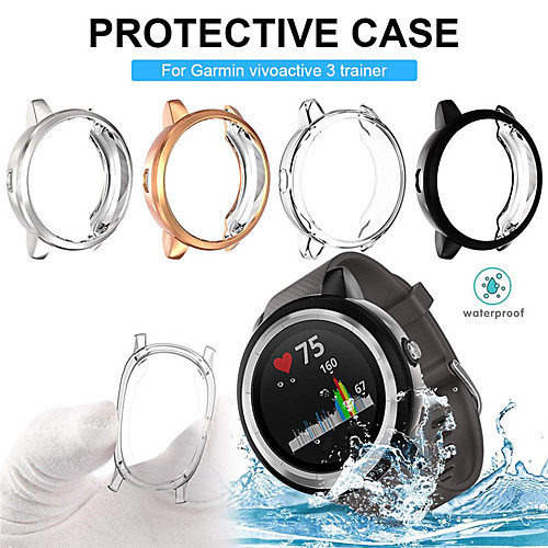 Electroplated Protective Cover Plating Case Cover For Garmin vivoactive 3 TPU Shell Full Cover Frame Smartwatch Accessories Case For Garmin vivoactive 3
Electroplated Protective Cover Plating Case Cover For Garmin vivoactive 3 TPU Shell Full Cover Frame Smartwatch Accessories Case For Garmin vivoactive 3