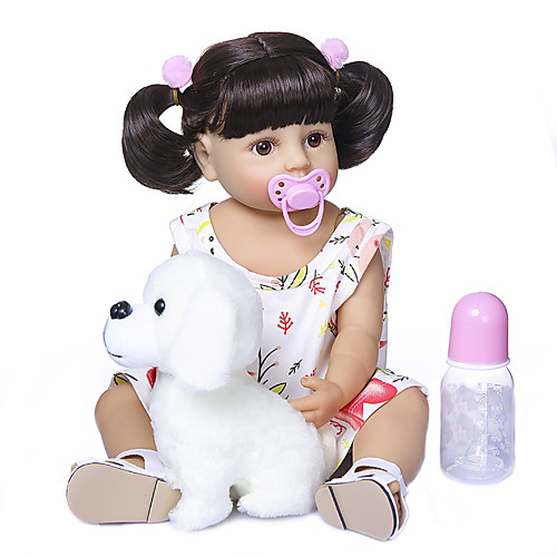 22 inch Reborn Doll Baby Baby Girl Gift Cute Artificial Implantation Brown Eyes Full Body Silicone Silicone Silica Gel with Clothes and Accessories for Girls' Birthday and Festival Gifts
22 inch Reborn Doll Baby Baby Girl Gift Cute Artificial Implantation Brown Eyes Full Body Silicone Silicone Silica Gel with Clothes and Accessories for Girls' Birthday and Festival Gifts