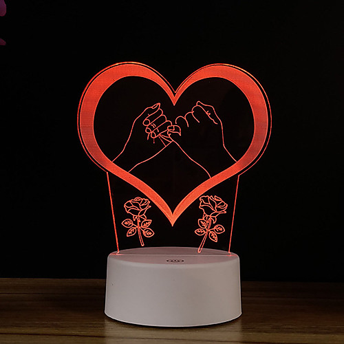 Handle Promise Creative 3D Night Light Birthday Gift Touch Bedroom USB Powered Led Colorful Table Lamp
Handle Promise Creative 3D Night Light Birthday Gift Touch Bedroom USB Powered Led Colorful Table Lamp