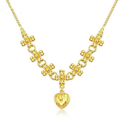Women's Pendant Necklace Classic Flower Fashion Brass Gold 45 cm Necklace Jewelry For Party Evening Festival
Women's Pendant Necklace Classic Flower Fashion Brass Gold 45 cm Necklace Jewelry For Party Evening Festival