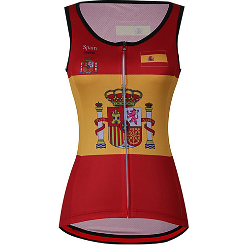 21Grams Women's Sleeveless Cycling Jersey Cycling Vest Summer Spandex Polyester Red / Yellow Spain National Flag Bike Jersey Top Mountain Bike MTB Road Bike Cycling UV Resistant Quick Dry Breathable
21Grams Women's Sleeveless Cycling Jersey Cycling Vest Summer Spandex Polyester Red / Yellow Spain National Flag Bike Jersey Top Mountain Bike MTB Road Bike Cycling UV Resistant Quick Dry Breathable