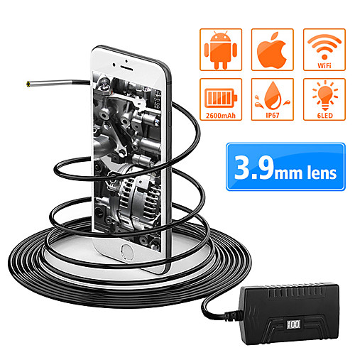 2.0MP Wireless Endoscope Camera WiFi Borescope 1m/3.5m/5m Inspection Camera IP67 Flexible Snake Camera for Android iOS PC 3.9MM
2.0MP Wireless Endoscope Camera WiFi Borescope 1m/3.5m/5m Inspection Camera IP67 Flexible Snake Camera for Android iOS PC 3.9MM