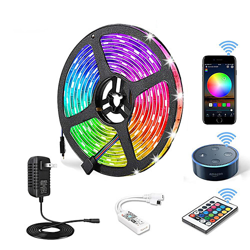 5m Flexible LED Light Strips Light Sets RGB Tiktok Lights 150 LEDs SMD5050 10mm 1 24Keys Remote Controller 1 X 12V 3A Power Supply 1 set Multi Color APP Control Cuttable Decorative 12 V
5m Flexible LED Light Strips Light Sets RGB Tiktok Lights 150 LEDs SMD5050 10mm 1 24Keys Remote Controller 1 X 12V 3A Power Supply 1 set Multi Color APP Control Cuttable Decorative 12 V