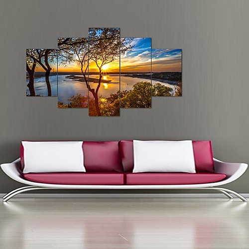 5 Panel Wall Art Canvas Prints Painting Artwork Picture Landscape Tree Lake Home Decoration Décor Stretched Frame / Rolled
5 Panel Wall Art Canvas Prints Painting Artwork Picture Landscape Tree Lake Home Decoration Décor Stretched Frame / Rolled