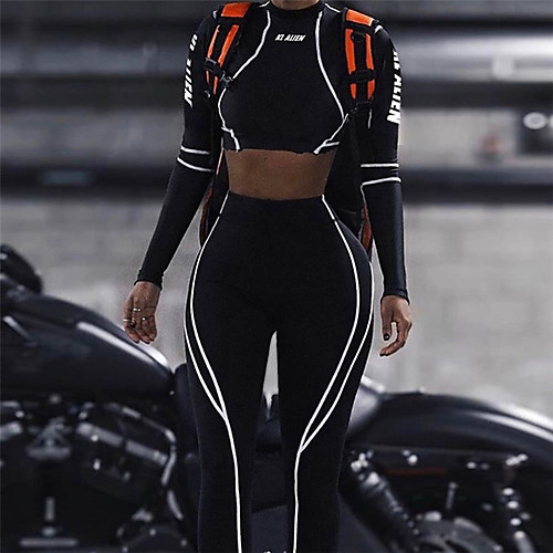 Women's 2 Piece Activewear Set Workout Outfits Compression Suit Athletic Athleisure Winter Long Sleeve Breathable Soft Fitness Gym Workout Running Jogging Sportswear Black Activewear Micro-elastic
Women's 2 Piece Activewear Set Workout Outfits Compression Suit Athletic Athleisure Winter Long Sleeve Breathable Soft Fitness Gym Workout Running Jogging Sportswear Black Activewear Micro-elastic
