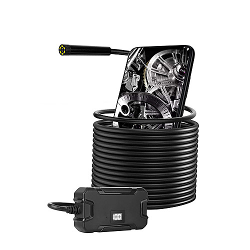 Wireless Endoscope Camera WiFi Borescope Inspection 5.5mm 2.0MP IP68 Waterproof Inspection Snake Camera for Android and iOS Tablet
Wireless Endoscope Camera WiFi Borescope Inspection 5.5mm 2.0MP IP68 Waterproof Inspection Snake Camera for Android and iOS Tablet