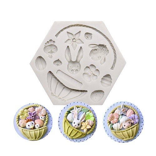 Easter Festival Cake Mold Rabbit Flower Basket Cake Chocolate Cookie Mold Baking Utensil Random Color
Easter Festival Cake Mold Rabbit Flower Basket Cake Chocolate Cookie Mold Baking Utensil Random Color