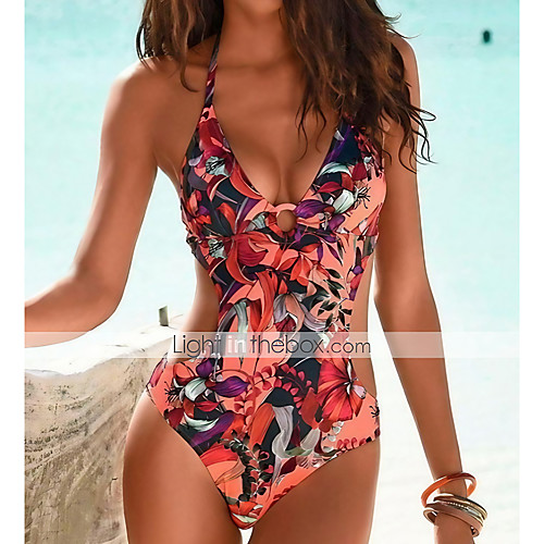 Women's Bikini Swimsuit Cut Out Slim Floral Red Swimwear Bathing Suits / Padded Bras
Women's Bikini Swimsuit Cut Out Slim Floral Red Swimwear Bathing Suits / Padded Bras