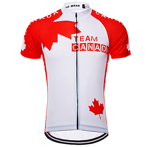 21Grams Canada National Flag Men's Short Sleeve Cycling Jersey - Red / White Bike Jersey Top Quick Dry Moisture Wicking Breathable Sports Summer Terylene Mountain Bike MTB Clothing Apparel / Race Fit
21Grams Canada National Flag Men's Short Sleeve Cycling Jersey - Red / White Bike Jersey Top Quick Dry Moisture Wicking Breathable Sports Summer Terylene Mountain Bike MTB Clothing Apparel / Race Fit