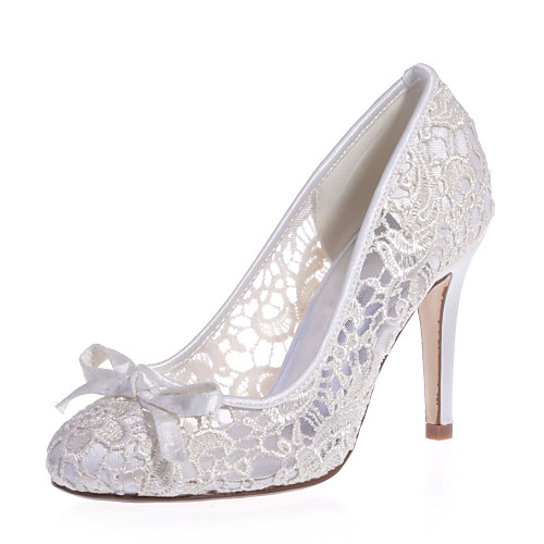 Women's Wedding Shoes Stiletto Heel Round Toe Sweet Wedding Party & Evening Lace Bowknot Floral White Black Pink
Women's Wedding Shoes Stiletto Heel Round Toe Sweet Wedding Party & Evening Lace Bowknot Floral White Black Pink