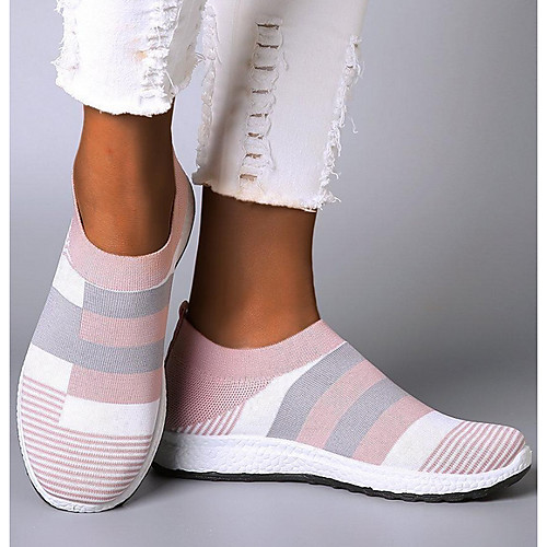Women's Flats Flyknit Shoes Flat Heel Round Toe Daily Knit Tissage Volant Color Block Black Blue Pink / Booties / Ankle Boots
Women's Flats Flyknit Shoes Flat Heel Round Toe Daily Knit Tissage Volant Color Block Black Blue Pink / Booties / Ankle Boots