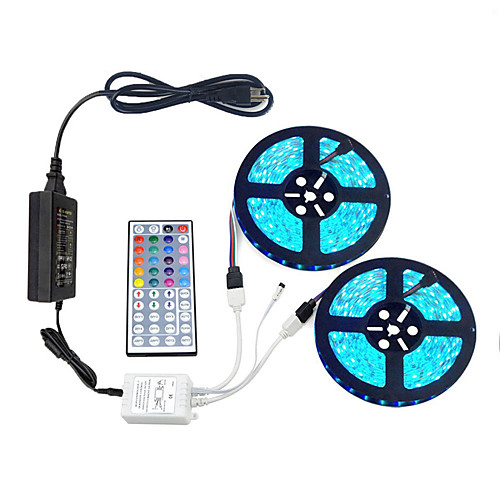 2x5M Flexible LED Strip Lights Light Sets RGB Tiktok Lights 600 LEDs SMD5050 10mm 1 44Keys Remote Controller 1 x 10A power adapter 1 set Multi Color Cuttable Party Decorative 85-265 V
2x5M Flexible LED Strip Lights Light Sets RGB Tiktok Lights 600 LEDs SMD5050 10mm 1 44Keys Remote Controller 1 x 10A power adapter 1 set Multi Color Cuttable Party Decorative 85-265 V