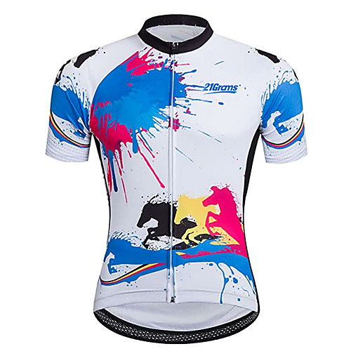 21Grams Men's Short Sleeve Cycling Jersey Summer Spandex Polyester BlueWhite Novelty Animal Bike Jersey Top Mountain Bike MTB Road Bike Cycling UV Resistant Quick Dry Breathable Sports Clothing
21Grams Men's Short Sleeve Cycling Jersey Summer Spandex Polyester BlueWhite Novelty Animal Bike Jersey Top Mountain Bike MTB Road Bike Cycling UV Resistant Quick Dry Breathable Sports Clothing