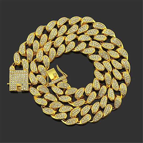 Men's Chain Necklace Beaded Necklace Classic Precious Fashion Punk Rock Gold Plated Chrome Gold Silver 46,51 cm Necklace Jewelry For Christmas Party Evening Street Festival / Chains
Men's Chain Necklace Beaded Necklace Classic Precious Fashion Punk Rock Gold Plated Chrome Gold Silver 46,51 cm Necklace Jewelry For Christmas Party Evening Street Festival / Chains
