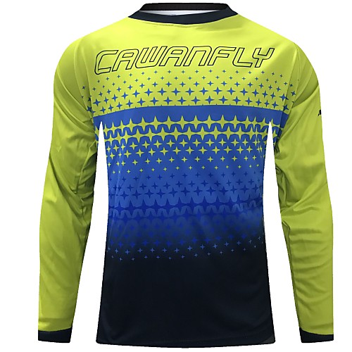 CAWANFLY Men's Long Sleeve Cycling Jersey Downhill Jersey Dirt Bike Jersey Winter Summer Polyester Black Gradient Novelty Stars Bike Jersey Top Mountain Bike MTB Quick Dry Breathable Back Pocket
CAWANFLY Men's Long Sleeve Cycling Jersey Downhill Jersey Dirt Bike Jersey Winter Summer Polyester Black Gradient Novelty Stars Bike Jersey Top Mountain Bike MTB Quick Dry Breathable Back Pocket