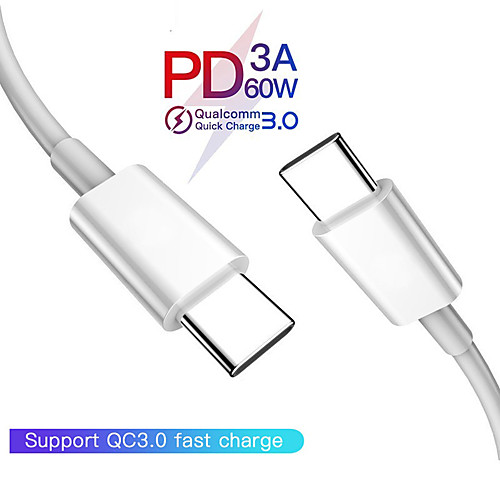 USB C to USB C Type C Cable Male to male 3A PD Fast Charging Data Charger Cable for MacBook Pro for Samsung for Google
USB C to USB C Type C Cable Male to male 3A PD Fast Charging Data Charger Cable for MacBook Pro for Samsung for Google
