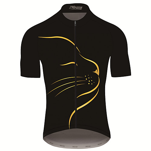 21Grams Men's Short Sleeve Cycling Jersey Summer Spandex Polyester Black / Yellow Cat Solid Color Animal Bike Jersey Top Mountain Bike MTB Road Bike Cycling UV Resistant Quick Dry Breathable Sports
21Grams Men's Short Sleeve Cycling Jersey Summer Spandex Polyester Black / Yellow Cat Solid Color Animal Bike Jersey Top Mountain Bike MTB Road Bike Cycling UV Resistant Quick Dry Breathable Sports