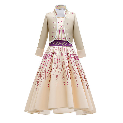 Princess Anna Dress Flower Girl Dress Girls' Movie Cosplay Cosplay Costume Party Vacation Dress Purple (With Accessories) Beige Coat Dress Polyster
Princess Anna Dress Flower Girl Dress Girls' Movie Cosplay Cosplay Costume Party Vacation Dress Purple (With Accessories) Beige Coat Dress Polyster