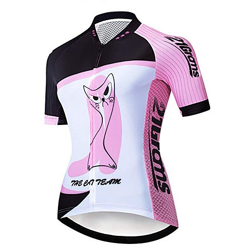 21Grams Women's Short Sleeve Cycling Jersey Summer Spandex Polyester Pink Cartoon Cat Animal Bike Jersey Top Mountain Bike MTB Road Bike Cycling UV Resistant Quick Dry Breathable Sports Clothing
21Grams Women's Short Sleeve Cycling Jersey Summer Spandex Polyester Pink Cartoon Cat Animal Bike Jersey Top Mountain Bike MTB Road Bike Cycling UV Resistant Quick Dry Breathable Sports Clothing