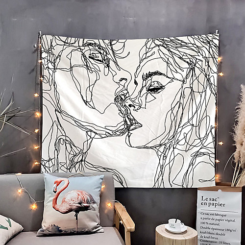 Valentine's Day Sketch Wall Tapestry Art Decor Blanket Curtain Hanging Home Bedroom Living Room Decoration Kiss Lover
Valentine's Day Sketch Wall Tapestry Art Decor Blanket Curtain Hanging Home Bedroom Living Room Decoration Kiss Lover