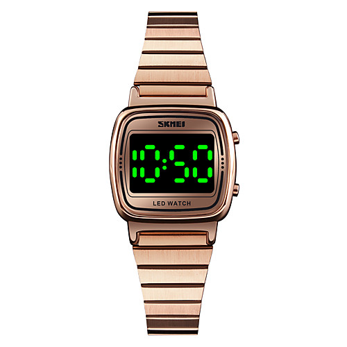 SKMEI Women's Digital Watch Digital Digital Modern Style Stylish Casual Water Resistant / Waterproof Calendar / date / day LED Light / One Year / Stainless Steel
SKMEI Women's Digital Watch Digital Digital Modern Style Stylish Casual Water Resistant / Waterproof Calendar / date / day LED Light / One Year / Stainless Steel