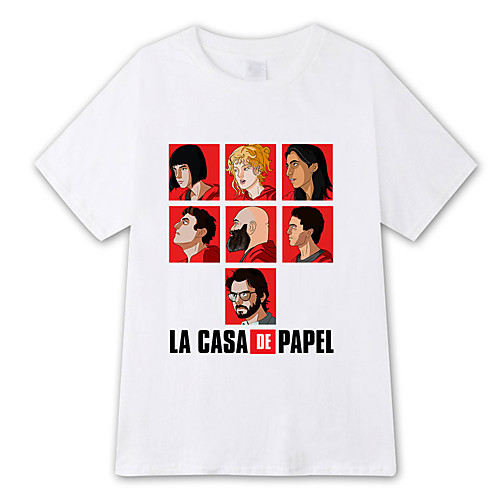 Inspired by la casa de papel Dali Cosplay Costume T-shirt Pure Cotton Print Printing T-shirt For Men's / Women's
Inspired by la casa de papel Dali Cosplay Costume T-shirt Pure Cotton Print Printing T-shirt For Men's / Women's