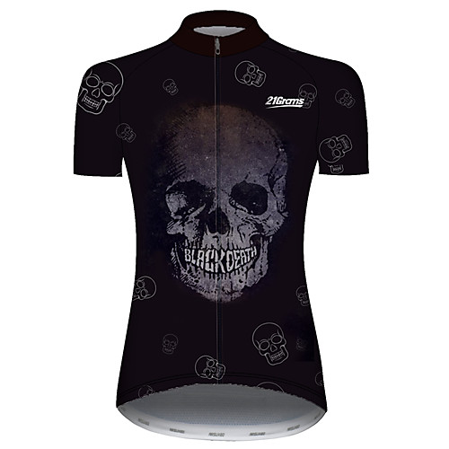 21Grams Women's Short Sleeve Cycling Jersey Summer Spandex Polyester Black Sugar Skull Solid Color Skull Bike Jersey Top Mountain Bike MTB Road Bike Cycling UV Resistant Quick Dry Breathable Sports
21Grams Women's Short Sleeve Cycling Jersey Summer Spandex Polyester Black Sugar Skull Solid Color Skull Bike Jersey Top Mountain Bike MTB Road Bike Cycling UV Resistant Quick Dry Breathable Sports