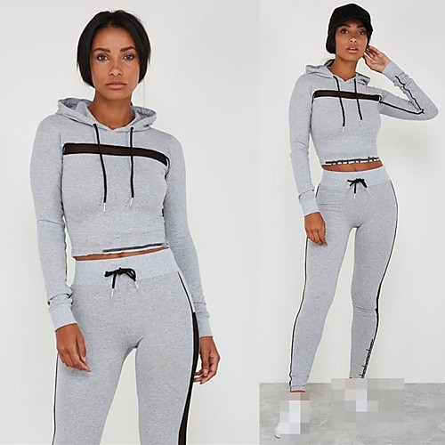 Women's 2 Piece Cropped Tracksuit Sweatsuit Jogging Suit Street Casual Long Sleeve Moisture Wicking Quick Dry Breathable Running Active Training Jogging Sportswear Solid Colored Hoodie Black Army
Women's 2 Piece Cropped Tracksuit Sweatsuit Jogging Suit Street Casual Long Sleeve Moisture Wicking Quick Dry Breathable Running Active Training Jogging Sportswear Solid Colored Hoodie Black Army