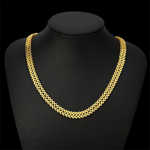 Women's Men's Chain Necklace Classic Flower Fashion Copper Gold Plated Gold 50 cm Necklace Jewelry 1pc For
Women's Men's Chain Necklace Classic Flower Fashion Copper Gold Plated Gold 50 cm Necklace Jewelry 1pc For