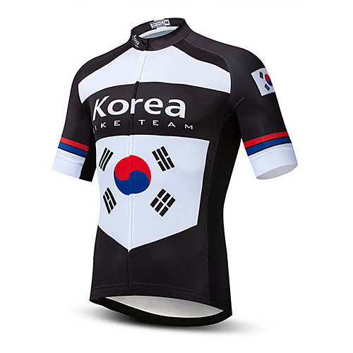 21Grams Men's Short Sleeve Cycling Jersey Summer BlackWhite Korea National Flag Bike Jersey Top Mountain Bike MTB Road Bike Cycling UV Resistant Quick Dry Breathable Sports Clothing Apparel
21Grams Men's Short Sleeve Cycling Jersey Summer BlackWhite Korea National Flag Bike Jersey Top Mountain Bike MTB Road Bike Cycling UV Resistant Quick Dry Breathable Sports Clothing Apparel