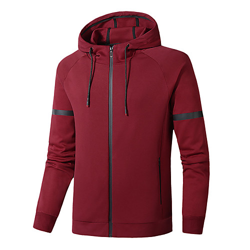 Men's Long Sleeve Running Track Jacket Hoodie Jacket Full Zip Outerwear Jacket Athleisure Wear Summer Windproof Quick Dry Soft Fitness Running Jogging Sportswear Solid Colored Black Red Dark Gray
Men's Long Sleeve Running Track Jacket Hoodie Jacket Full Zip Outerwear Jacket Athleisure Wear Summer Windproof Quick Dry Soft Fitness Running Jogging Sportswear Solid Colored Black Red Dark Gray