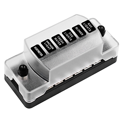 32V six-way one-in-one-out car fuse box regardless of positive and negative(standard version does not contain fuses)/ black / flame retardant high and low temperature environmental protection material
32V six-way one-in-one-out car fuse box regardless of positive and negative(standard version does not contain fuses)/ black / flame retardant high and low temperature environmental protection material