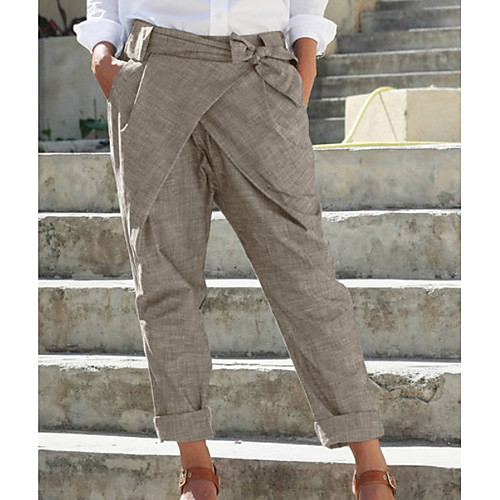 Women's Basic Vacation Home Chinos Pants Solid Colored Harem White Black Blue Khaki Green
Women's Basic Vacation Home Chinos Pants Solid Colored Harem White Black Blue Khaki Green