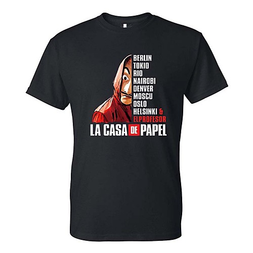 Inspired by la casa de papel Dali Cosplay Costume T-shirt Polyster Print Printing T-shirt For Men's / Women's
Inspired by la casa de papel Dali Cosplay Costume T-shirt Polyster Print Printing T-shirt For Men's / Women's
