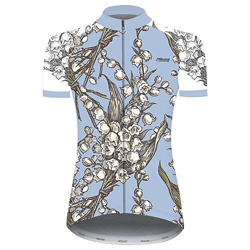 21Grams Women's Short Sleeve Cycling Jersey Summer Blue Patchwork Solid Color Floral Botanical Bike Jersey Top Mountain Bike MTB Road Bike Cycling UV Resistant Quick Dry Breathable Sports Clothing
21Grams Women's Short Sleeve Cycling Jersey Summer Blue Patchwork Solid Color Floral Botanical Bike Jersey Top Mountain Bike MTB Road Bike Cycling UV Resistant Quick Dry Breathable Sports Clothing