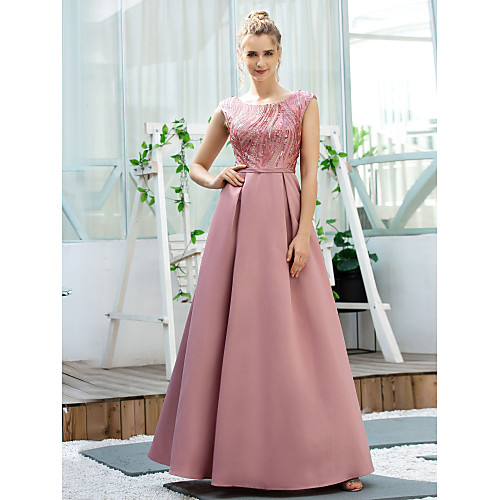 A-Line Elegant Engagement Prom Dress Jewel Neck Sleeveless Floor Length Polyester with Sequin 2021
A-Line Elegant Engagement Prom Dress Jewel Neck Sleeveless Floor Length Polyester with Sequin 2021